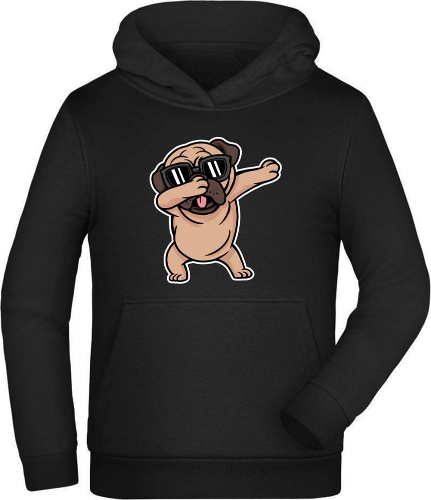 Hoodie Kids Hooded Sweater - dab dancing dog i238